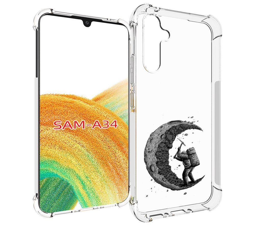 

Чехол MyPads камненная луна для Samsung Galaxy A34, Tocco