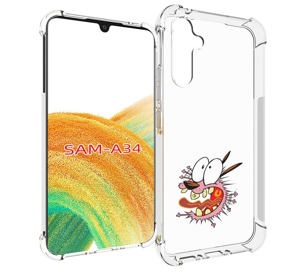 

Чехол MyPads испуганный бобик для Samsung Galaxy A34, Tocco