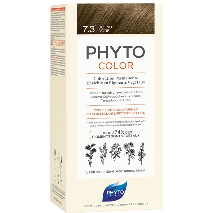 фото Фитосольба 7.3 фитоколор краска для волос золотистый блонд phytosolba