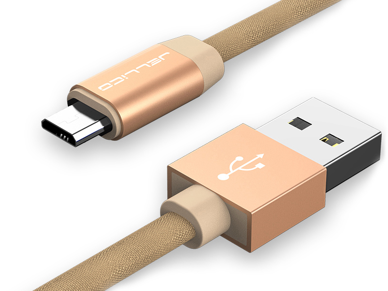 фото Кабель jellico usb - micro usb вилка-вилка м (yc-15 usb - micro usb gold)