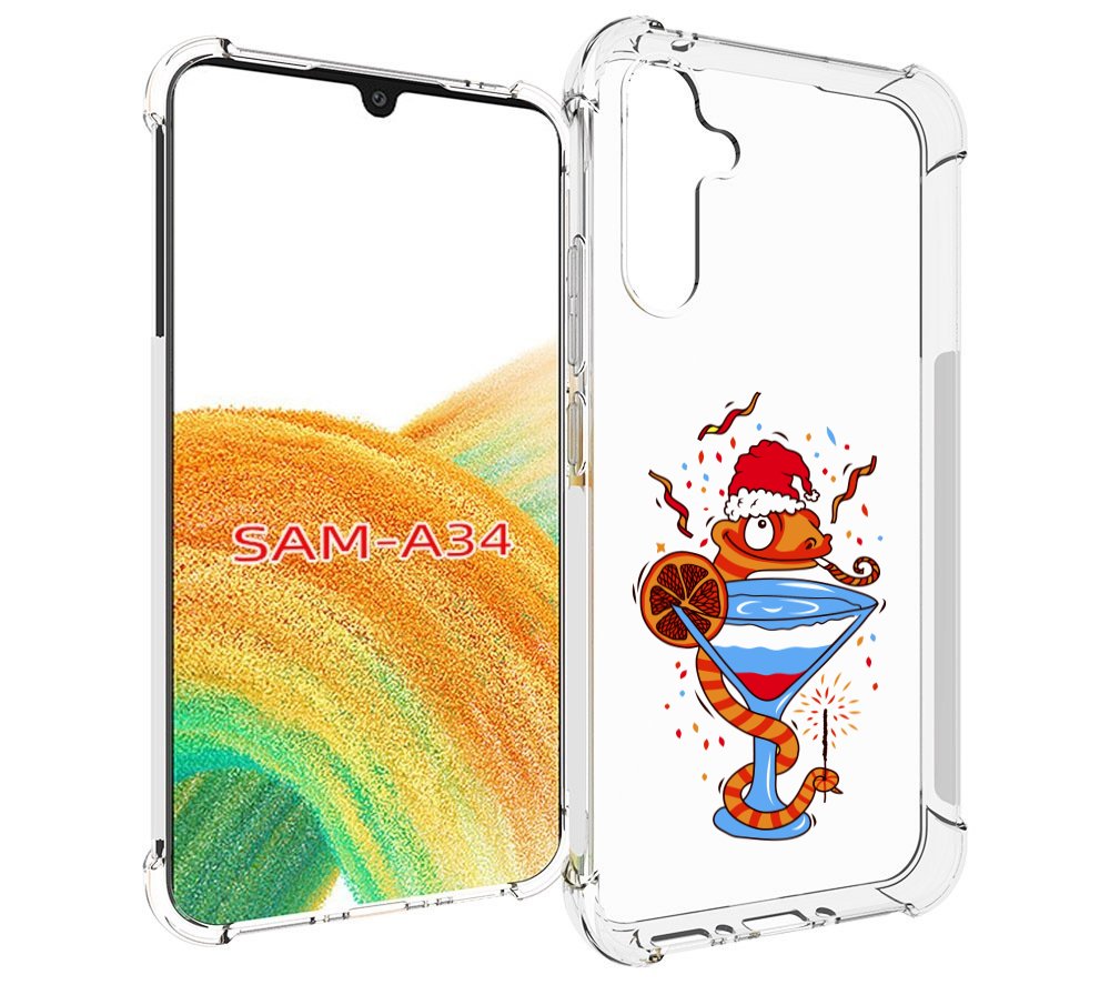 

Чехол MyPads змейка для Samsung Galaxy A34, Tocco