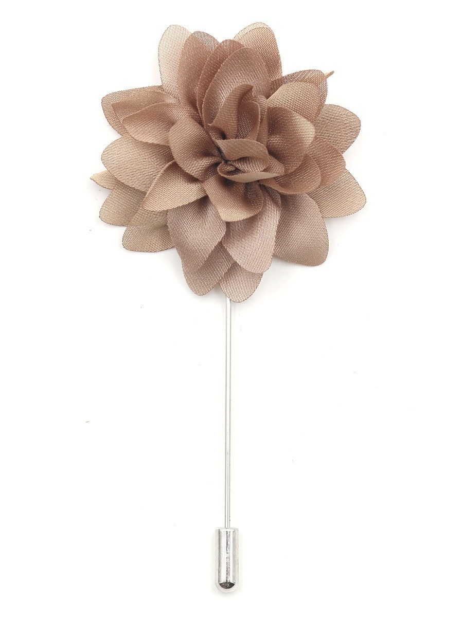 Брошь из бижутерного сплава GENTLETEAM Boutonniere-3, текстиль