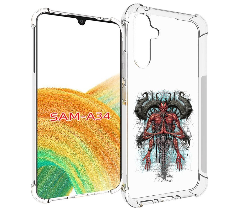 

Чехол MyPads дьявол для Samsung Galaxy A34, Tocco