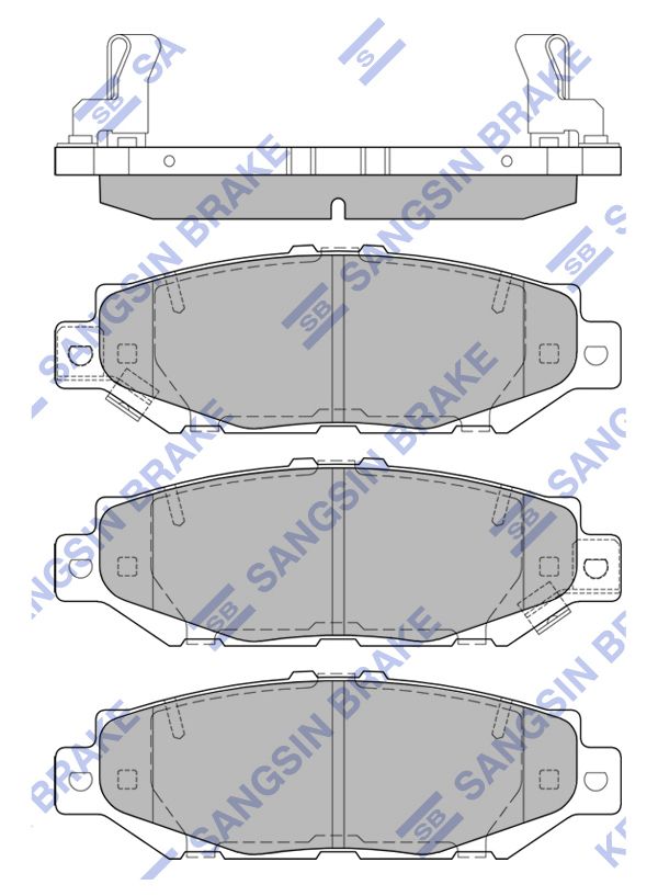 

Тормозные колодки Sangsin brake задние sp1432