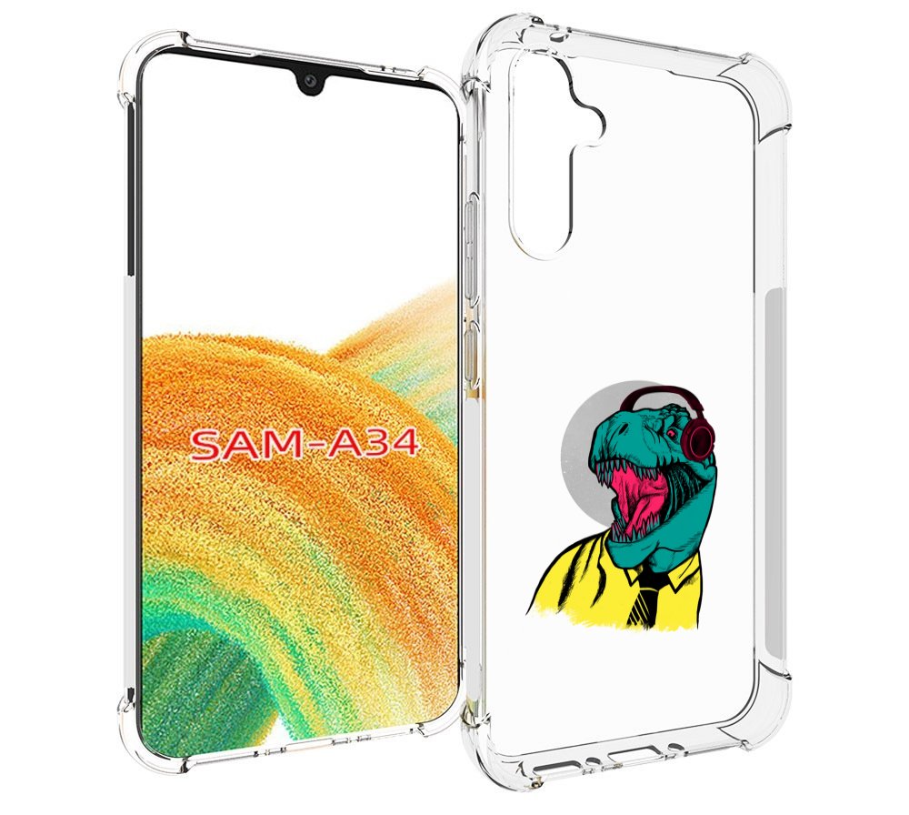 

Чехол MyPads дино для Samsung Galaxy A34, Tocco