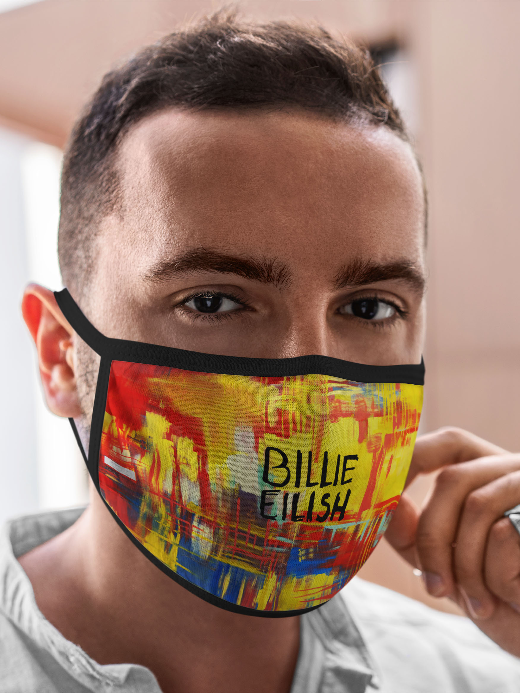 

Многоразовая маска унисекс Burnettie Billie Eilish, Разноцветный, Billie Eilish