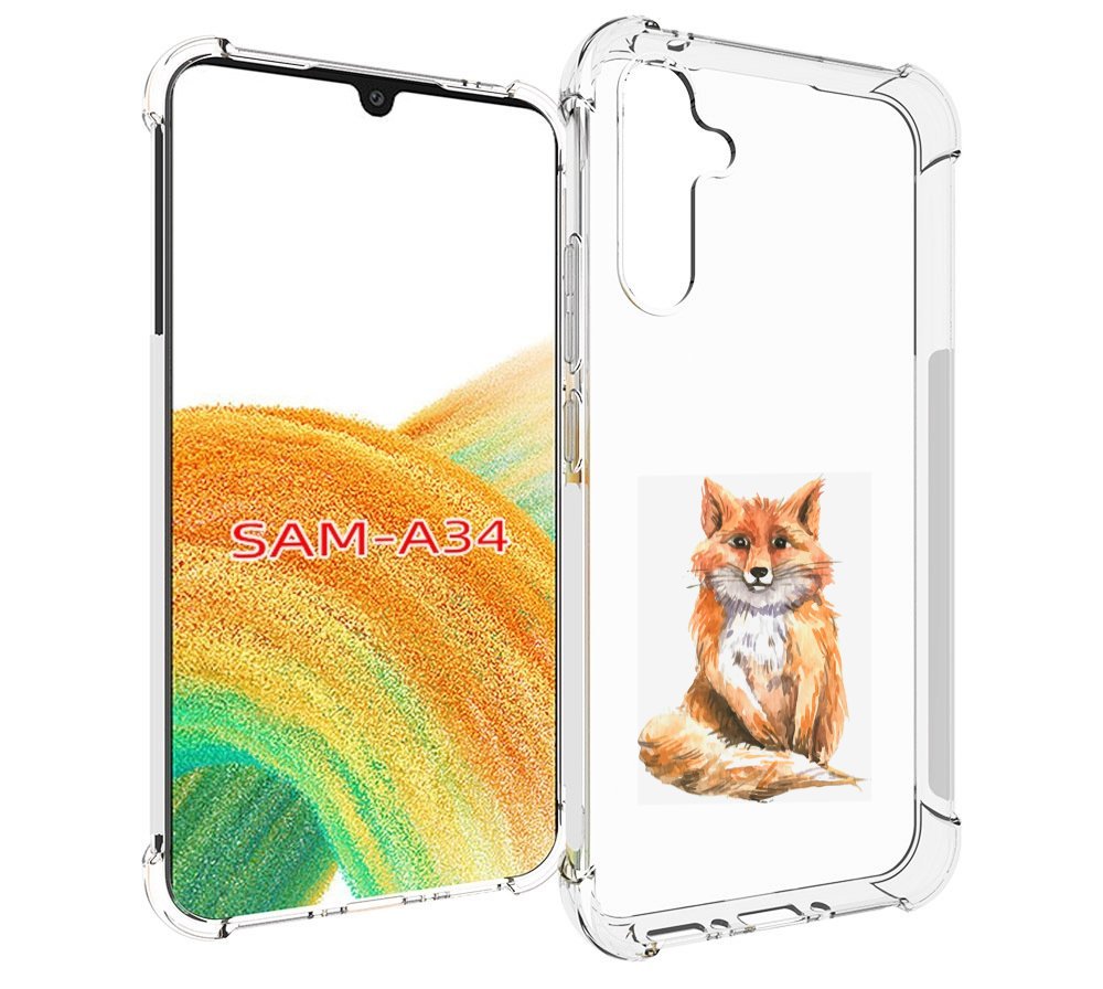 

Чехол MyPads детская лиса для Samsung Galaxy A34, Tocco