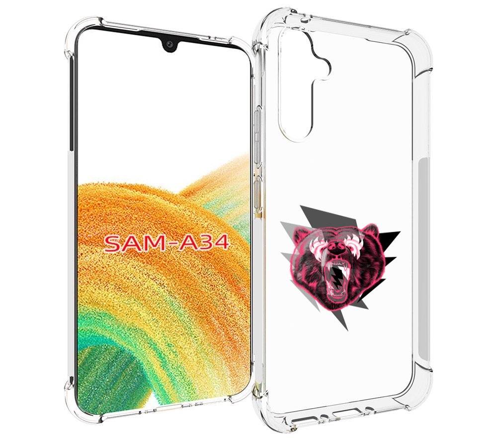 

Чехол MyPads грозовой медведь для Samsung Galaxy A34, Tocco