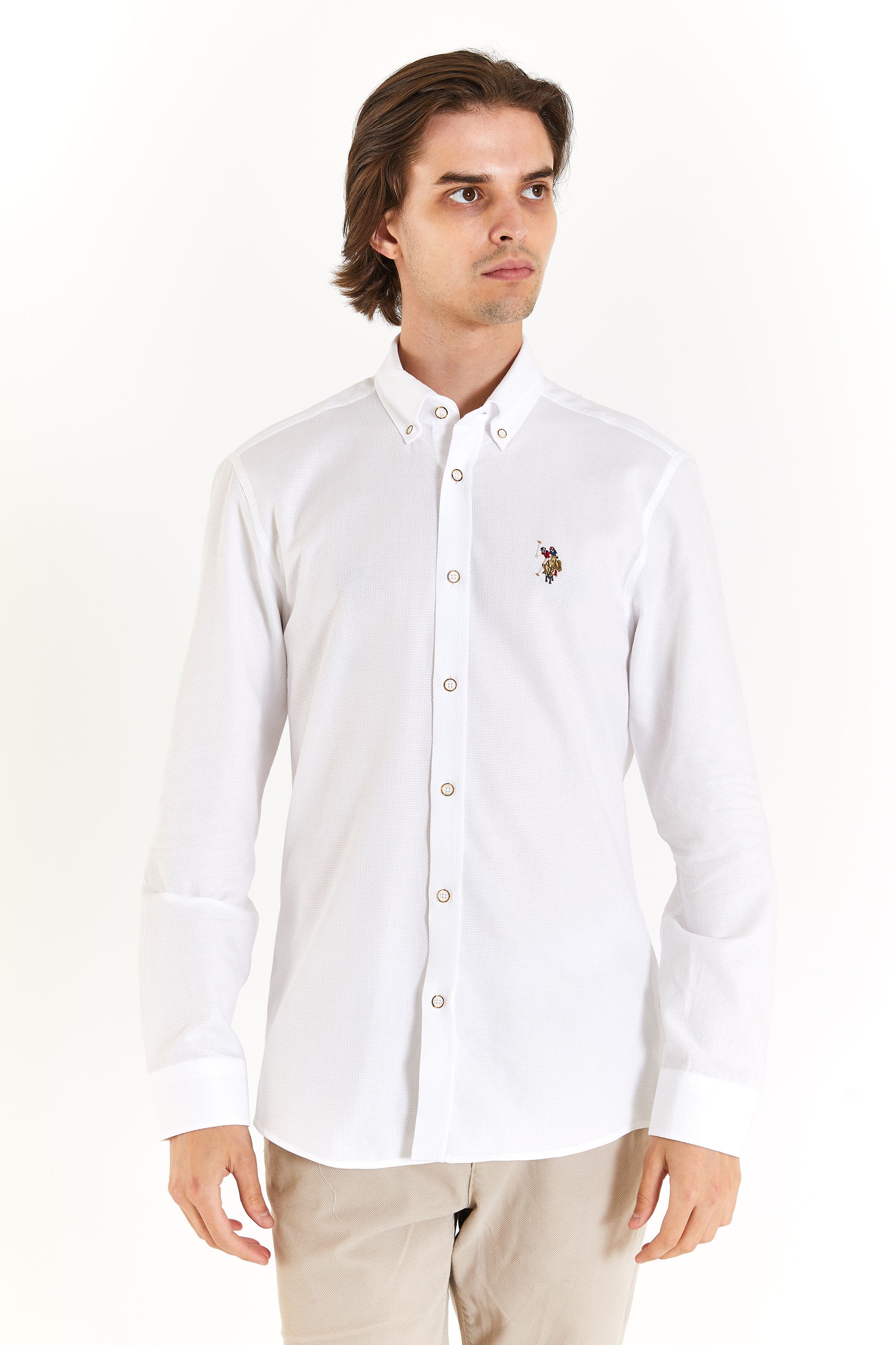 

Рубашка мужская US Polo Assn G081SZ0040NOVAYA024Y белая XL, Белый, G081SZ0040NOVAYA024Y