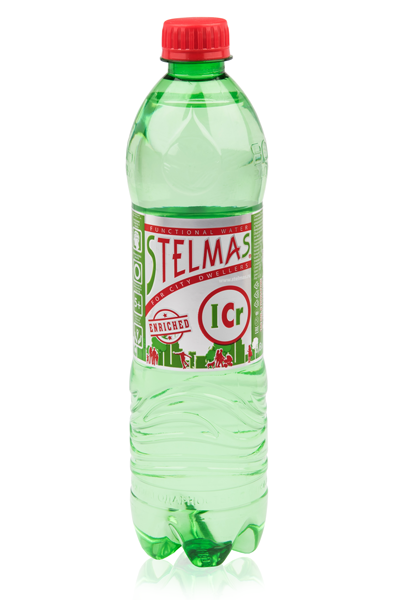 Вода питьевая Stelmas Zn Se газированная, 12 шт х 0,6 л