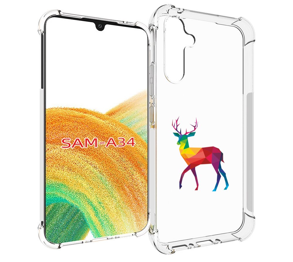 

Чехол MyPads геометрический олень для Samsung Galaxy A34, Tocco