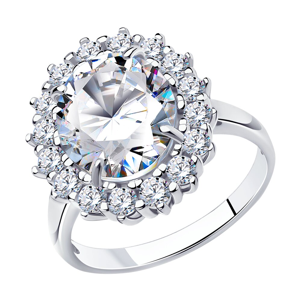 

Кольцо из серебра р. 20 Diamant 94-110-00646-1, фианит, 94-110-00646-1