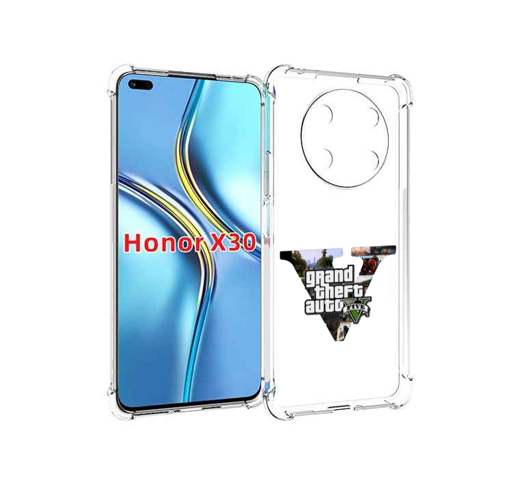 

Чехол MyPads GTA 5 логотип для Honor X30 / Magic4 Lite 5G, Прозрачный, Tocco