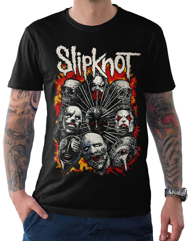 

Футболка мужская Dream Shirts Slipknot 10009802 черная XL, Slipknot 10009802