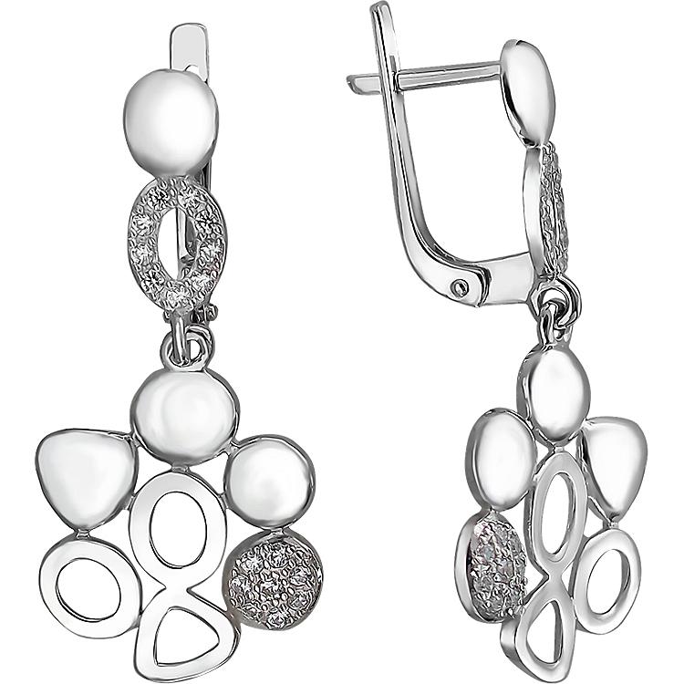 

Серьги женские из серебра Эстет Н11С152743, фианит, Н11С152743