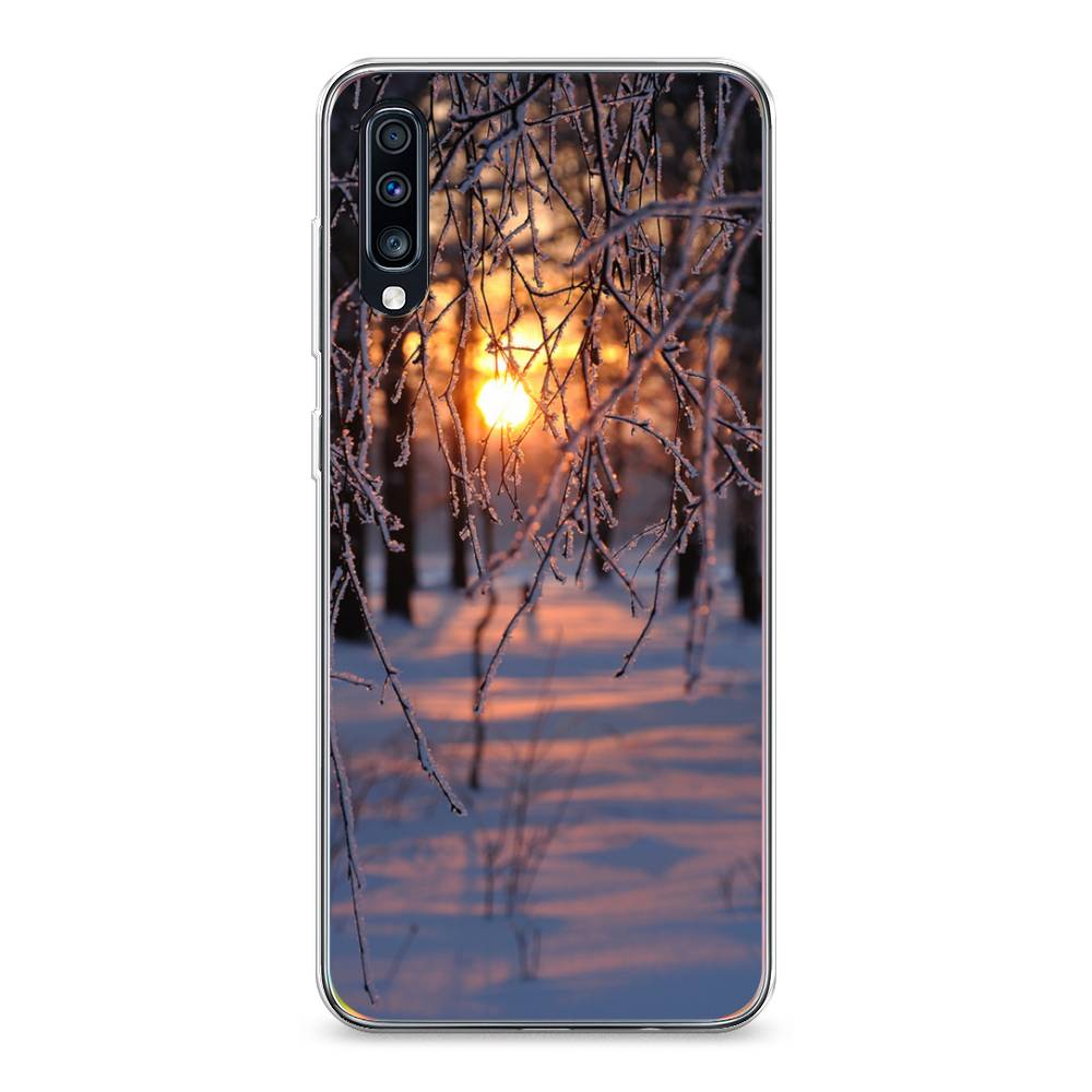 

Чехол на Samsung Galaxy A70 "Зима 7", Оранжевый;розовый;черный, 28150-2