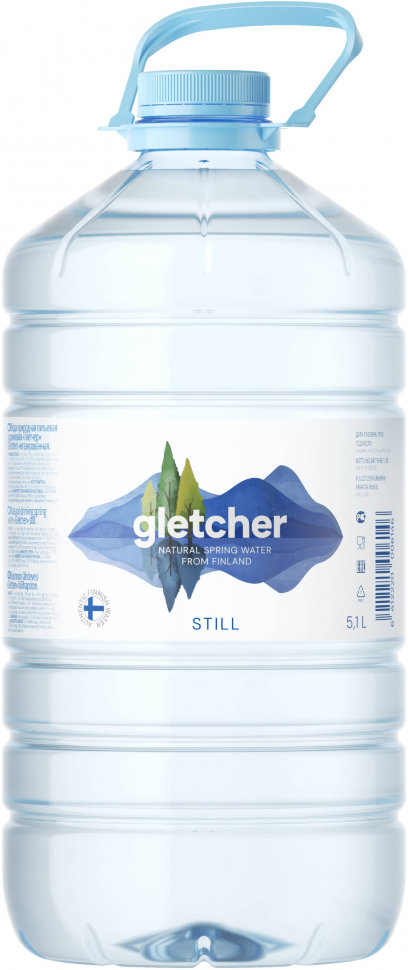 

Вода питьевая Gletcher природная негазированная, 5.1 л