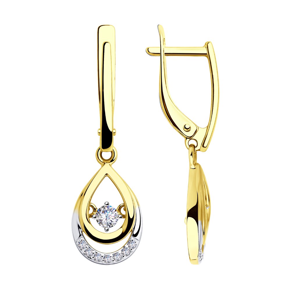 

Серьги из золота SOKOLOV 028236-2, фианит, 028236-2