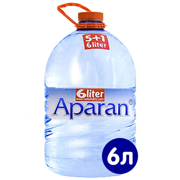 Вода минеральная Aparan негазированная, 2 шт х 6 л