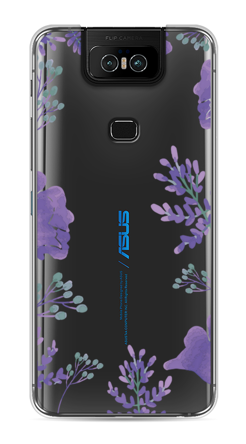 

Чехол Awog на Asus Zenfone 6 ZS630KL "Сиреневая цветочная рамка", Прозрачный;фиолетовый, 43950-8