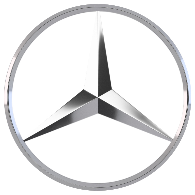 

Эмблема на заднюю дверь Mercedes-Benz арт. A 638 758 00 58, Серебристый