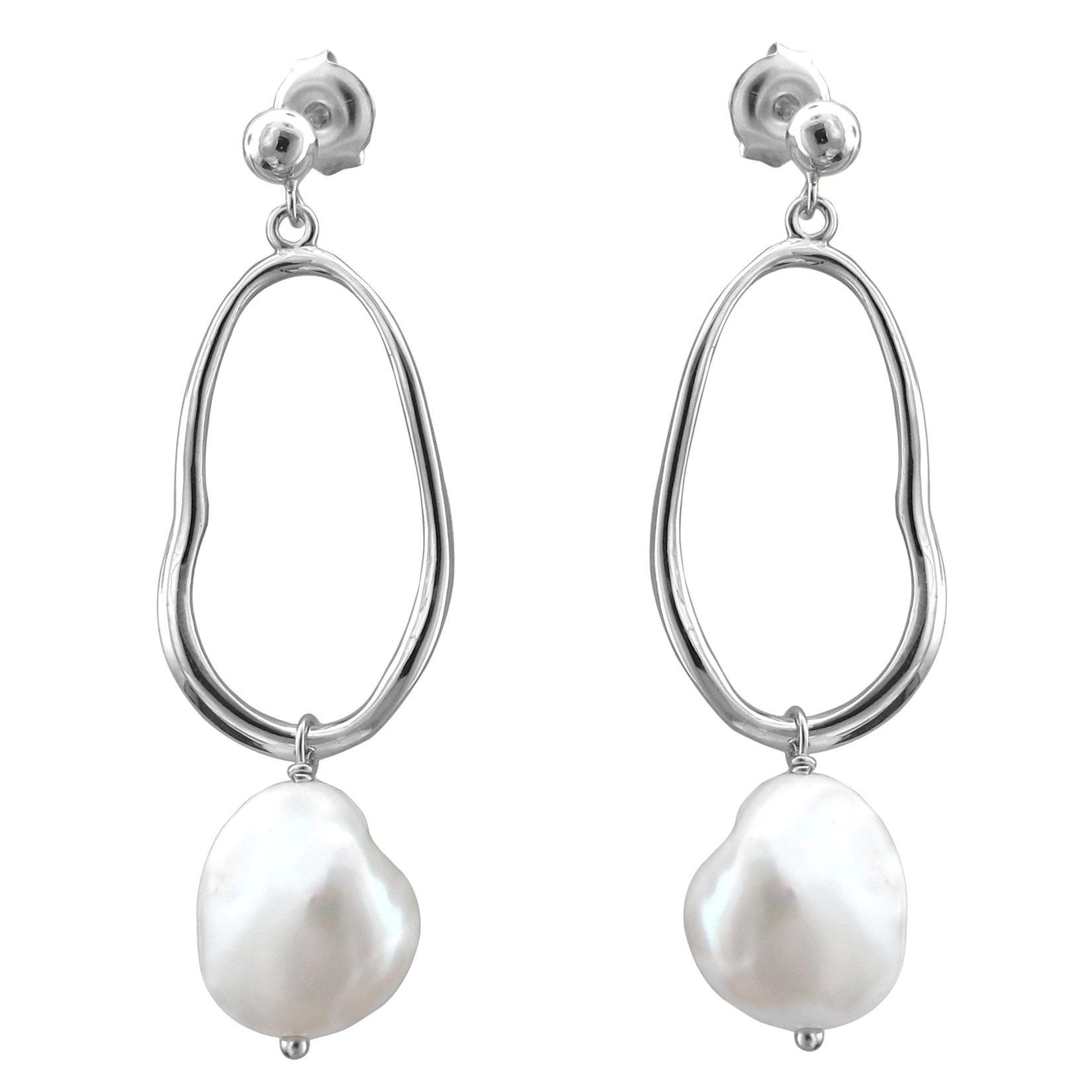 

Серьги женские из серебра Эстет Т4С35025591, жемчуг, Т4С35025591