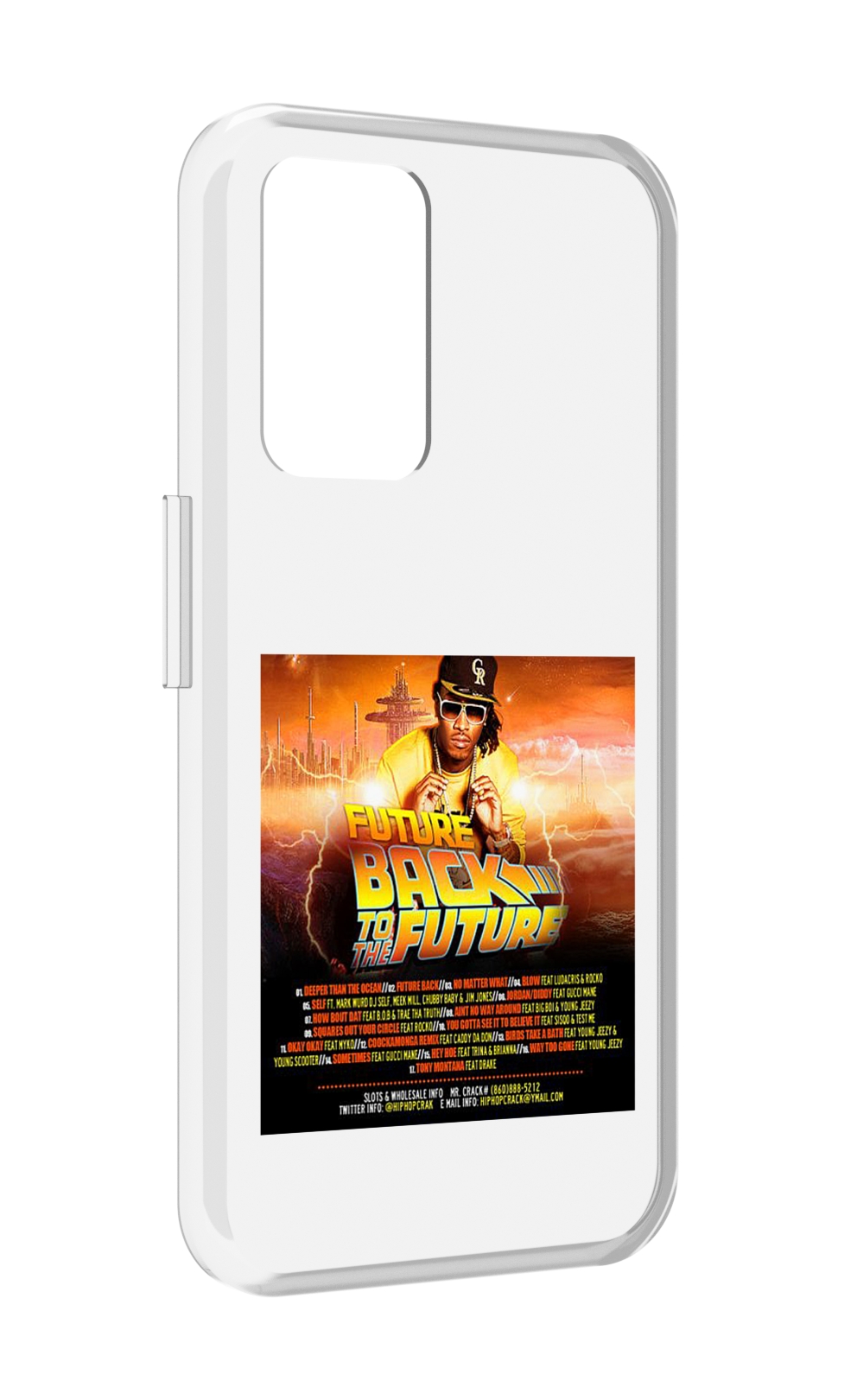 

Чехол MyPads Future - Back To The Future для Realme GT Neo3T, Прозрачный, Tocco