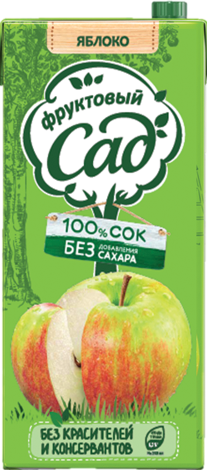 

Сок Фруктовый сад Яблоко осветленное без сахара, 6 шт х 1,93 л