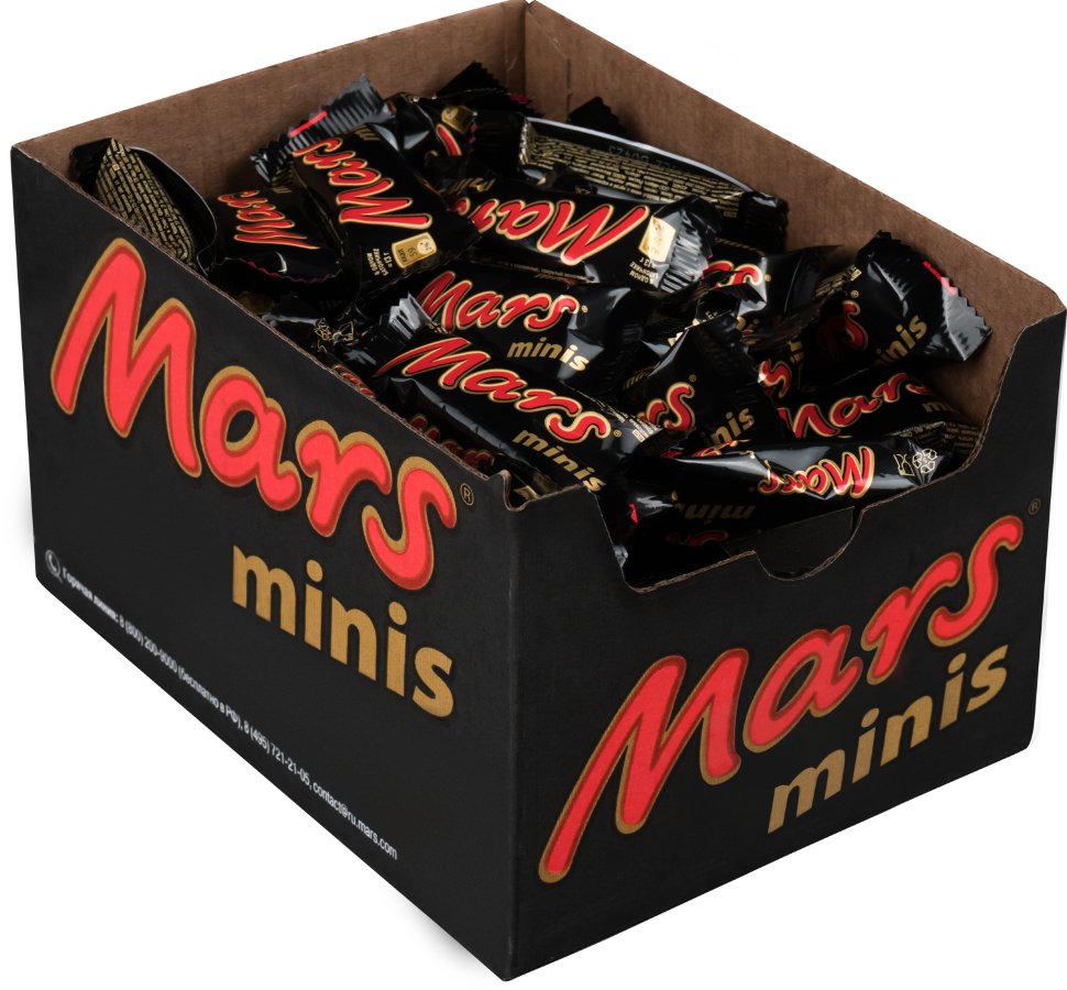 Конфеты Mars Minis с нугой и каремалью, 2,7 кг