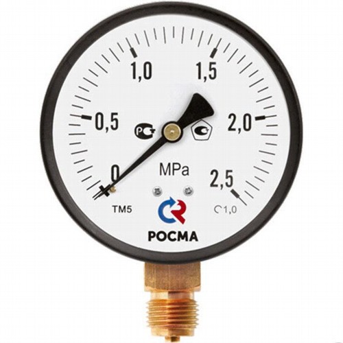 Манометр РОСМА ТИП-ТМ-310Р (0-0,6 МРа) М12*1,5 кл.2,5 +150С 63мм