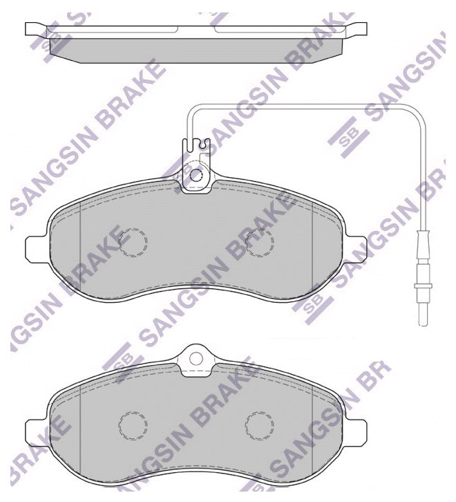 

Колодки передние PEUGEOT EXPERT TEPEE 07- SP1415