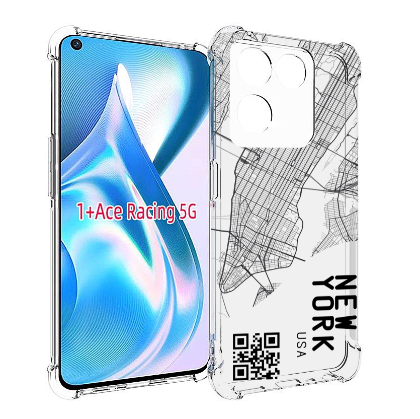 

Чехол MyPads схема-нью-йорк для OnePlus Ace Racing, Прозрачный, Tocco