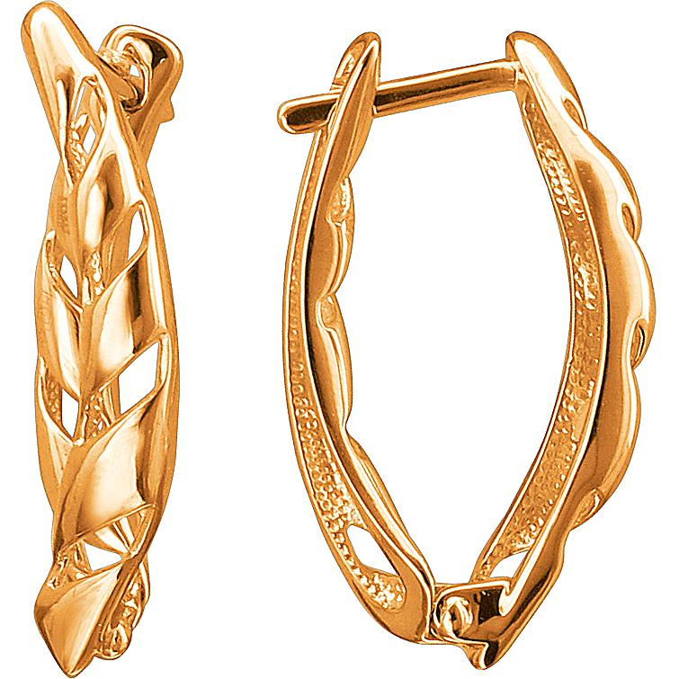 

Серьги женские из золота Эстет 01С0113240, без вставки, 01С0113240
