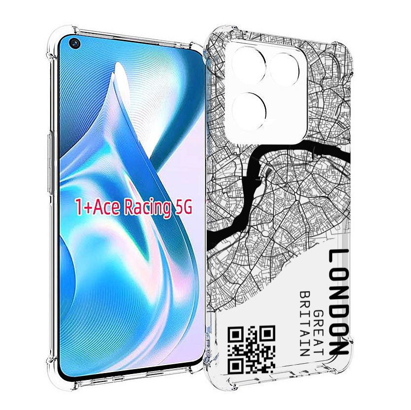 

Чехол MyPads схема-лондон для OnePlus Ace Racing, Прозрачный, Tocco