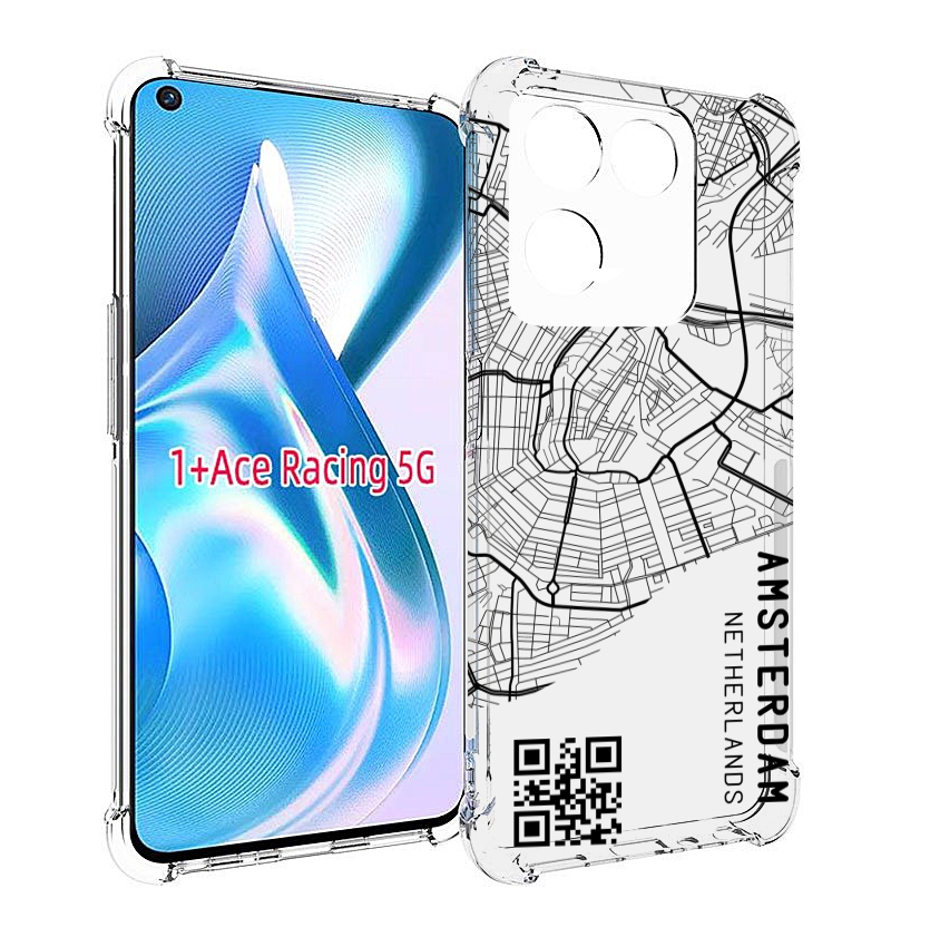 

Чехол MyPads схема-амстердам для OnePlus Ace Racing, Прозрачный, Tocco
