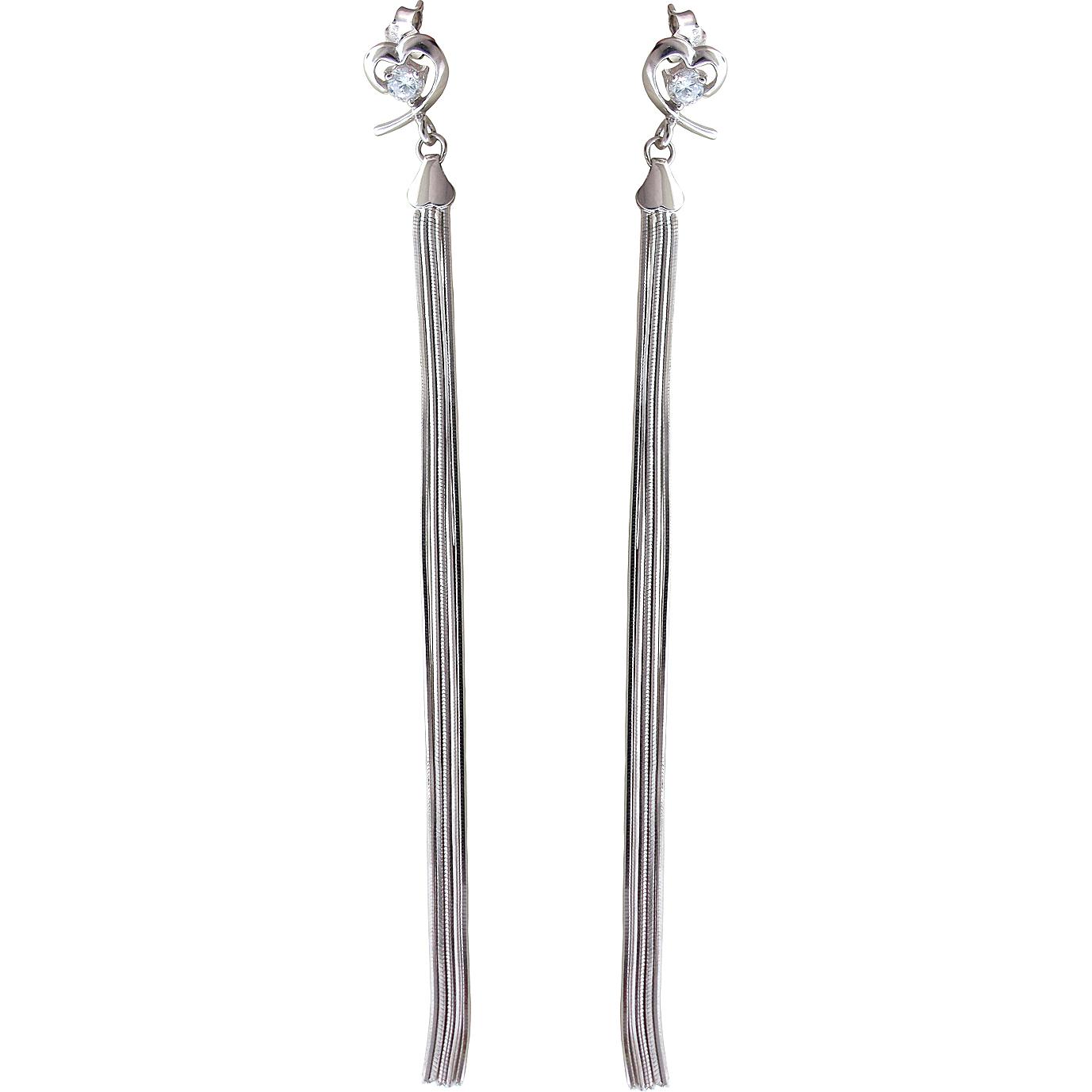 

Серьги женские из серебра Эстет Т4С15028952, фианит