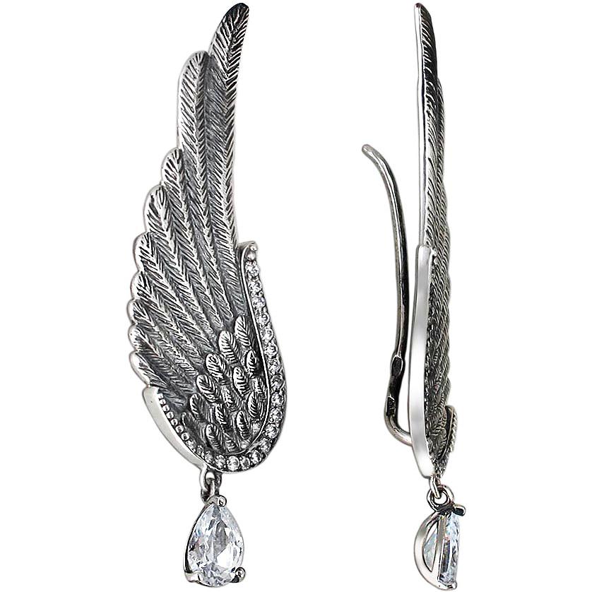 

Серьги женские из серебра Эстет 01С158367, фианит, 01С158367