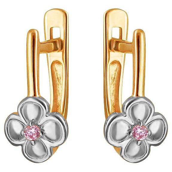 

Серьги женские из золота Эстет 01С2111667Р-2, фианит, 01С2111667Р-2