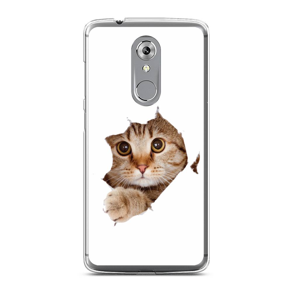

Чехол на ZTE Axon 7 "Кот и бумага", Белый;коричневый, 131450-1