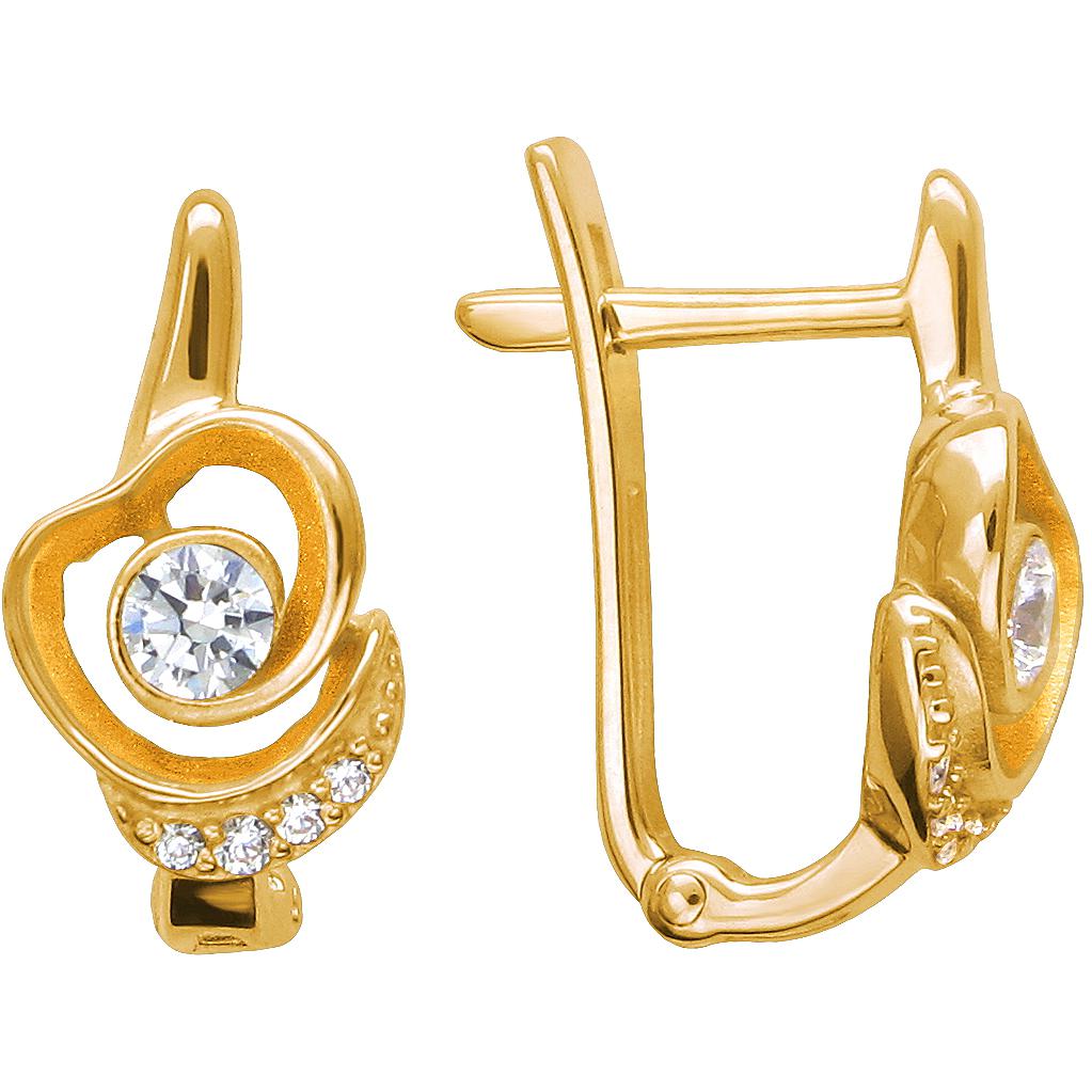 

Серьги женские из золота Эстет 01С1312468Р, фианит, 01С1312468Р