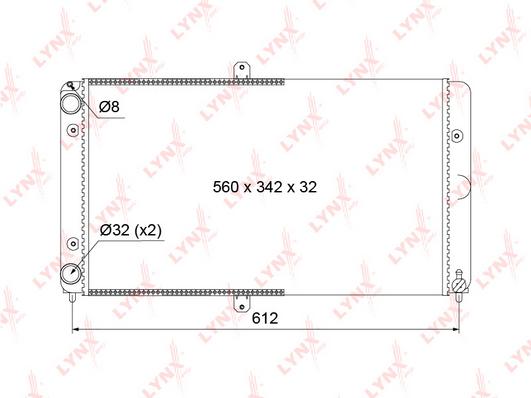 

RM-1138 радиатор системы охлаждения Lada 2110 1.5i 95>