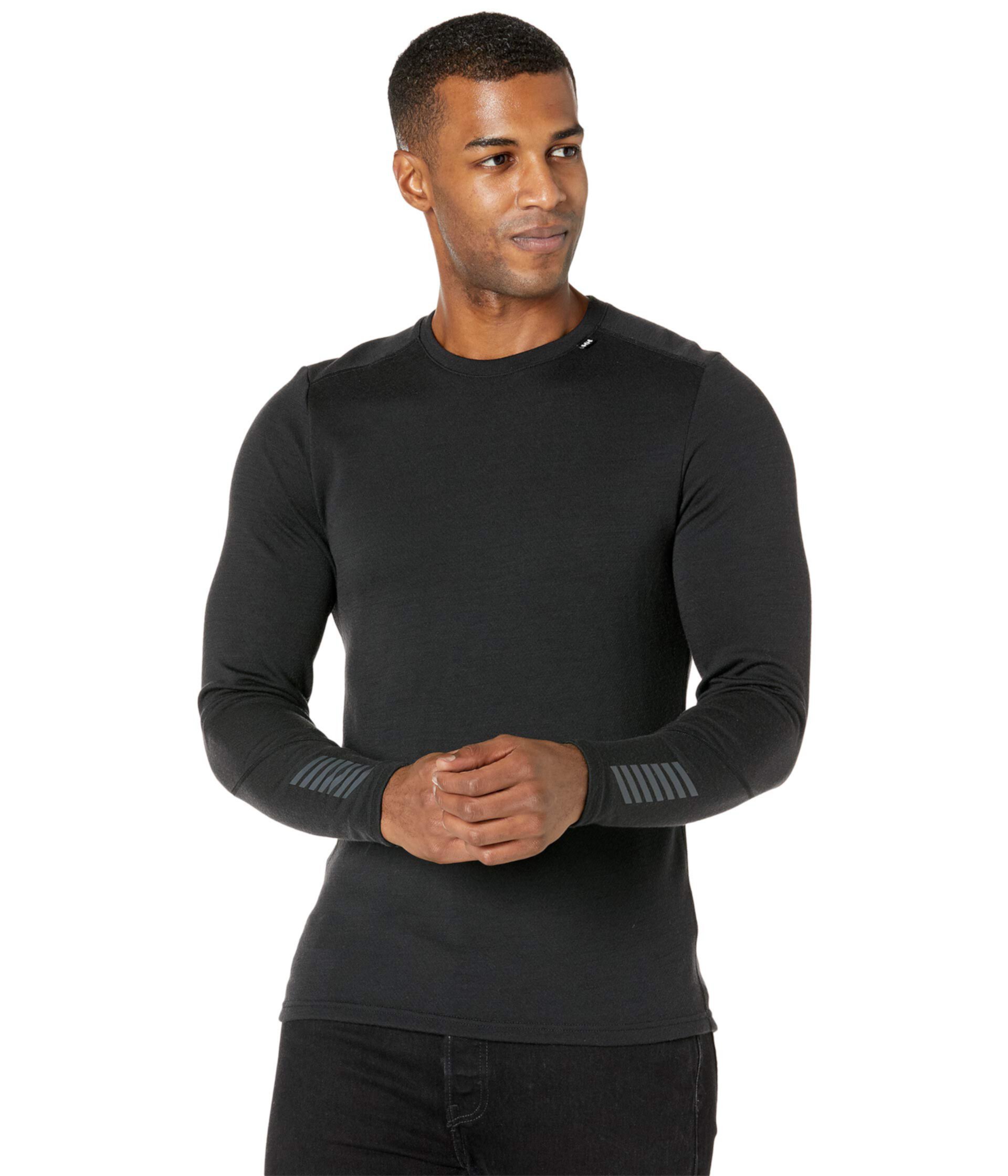 

Лонгслив Helly Hansen LIFA MERINO MIDWEIGHT CREW 1/2 ZIP для мужчин, XXL, чёрная, Черный, 49364