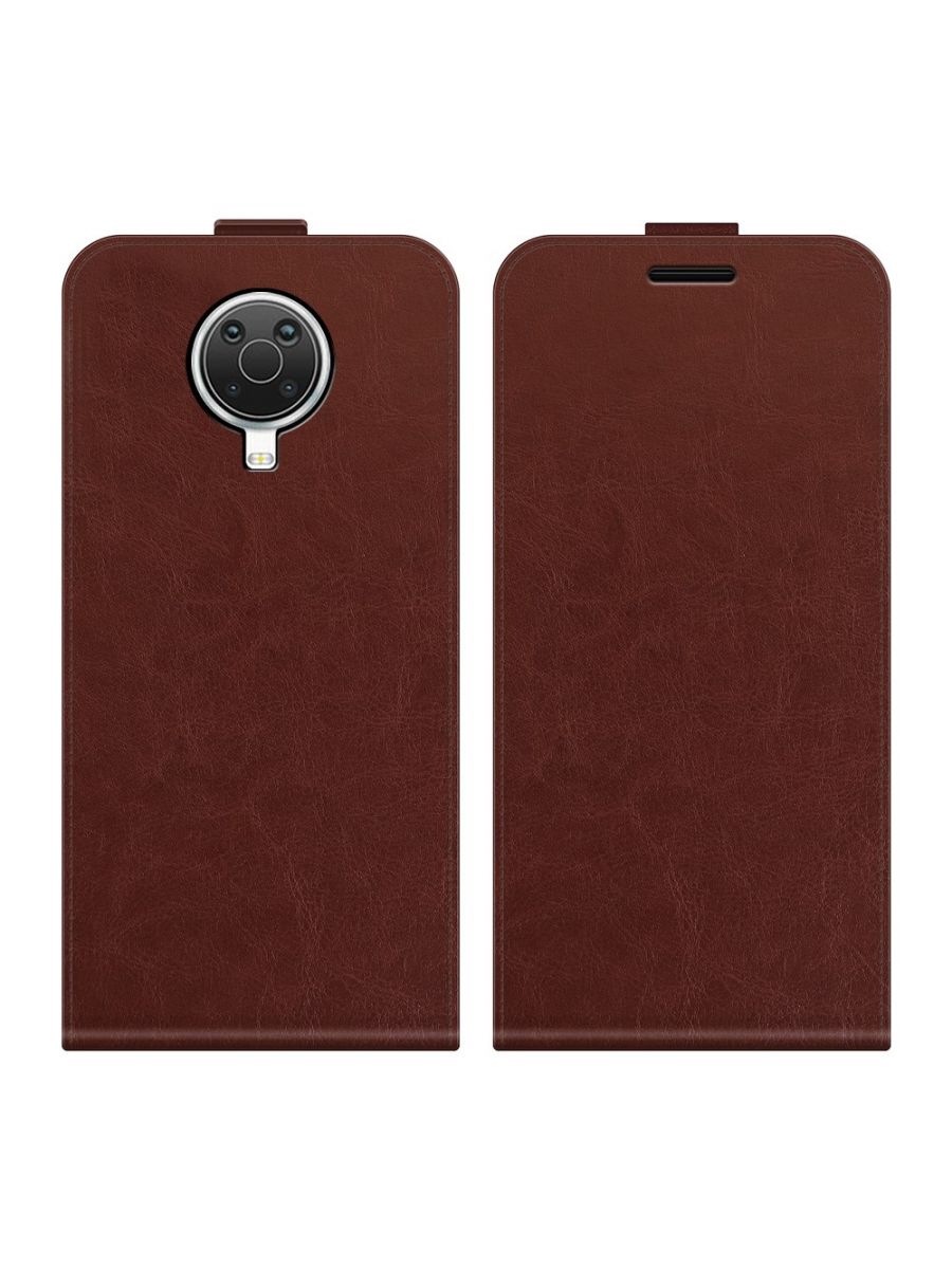 

Brodef Flip вертикальный эко кожаный чехол книжка Nokia G10/Nokia G20 Красный