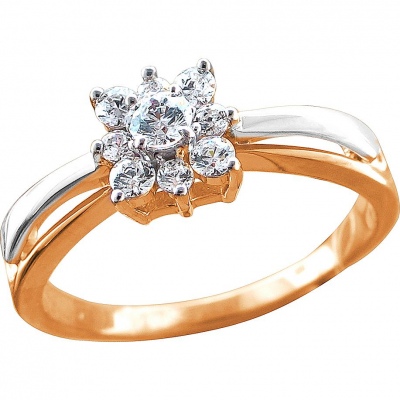 

Кольцо из серебра р. 19,5 Эстет 01К156073РА, фианит, 01К156073РА