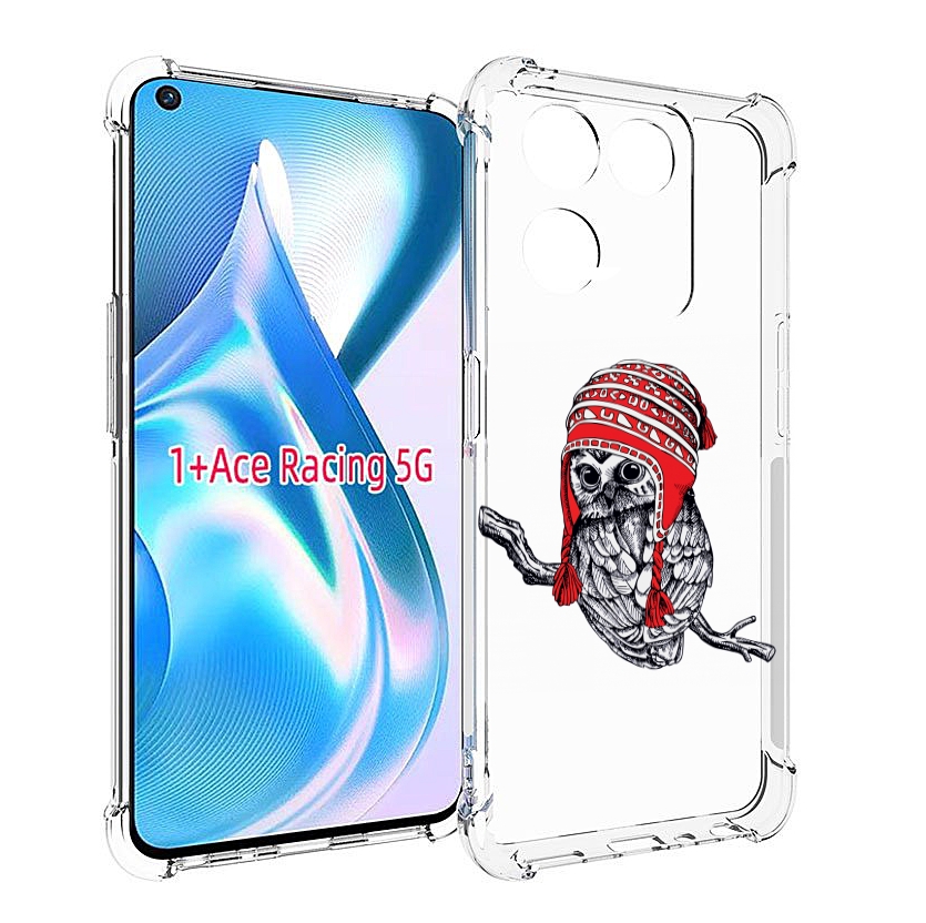 

Чехол MyPads сова-в-красной-шапке-на-веточке для OnePlus Ace Racing, Прозрачный, Tocco
