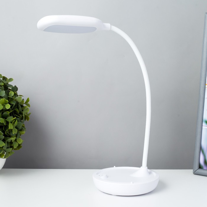

Настольная лампа сенсорная 16816/1 LED 5Вт USB белый 12х6х47 см