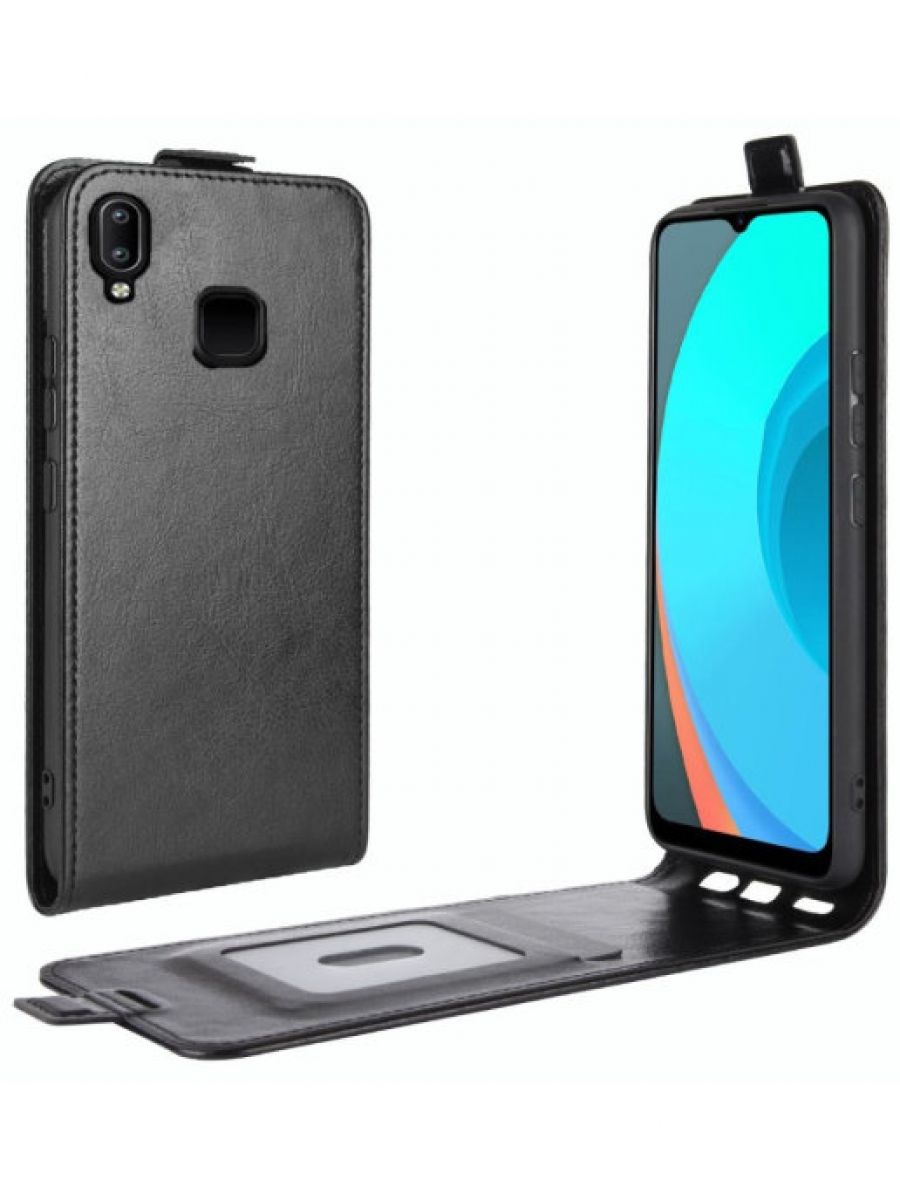 

Brodef Flip вертикальный эко кожаный чехол книжка Samsung Galaxy A12 коричневый