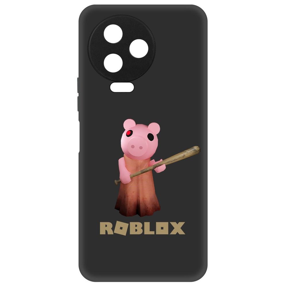 

Чехол-накладка Софт Roblox-Пигги для Infinix Note 12 Pro, Черный