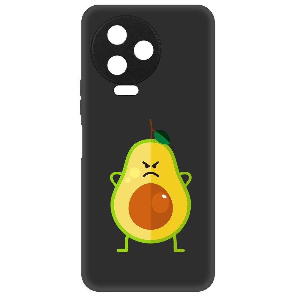 

Чехол-накладка Софт Авокадо Сердитый для Infinix Note 12 Pro, Черный
