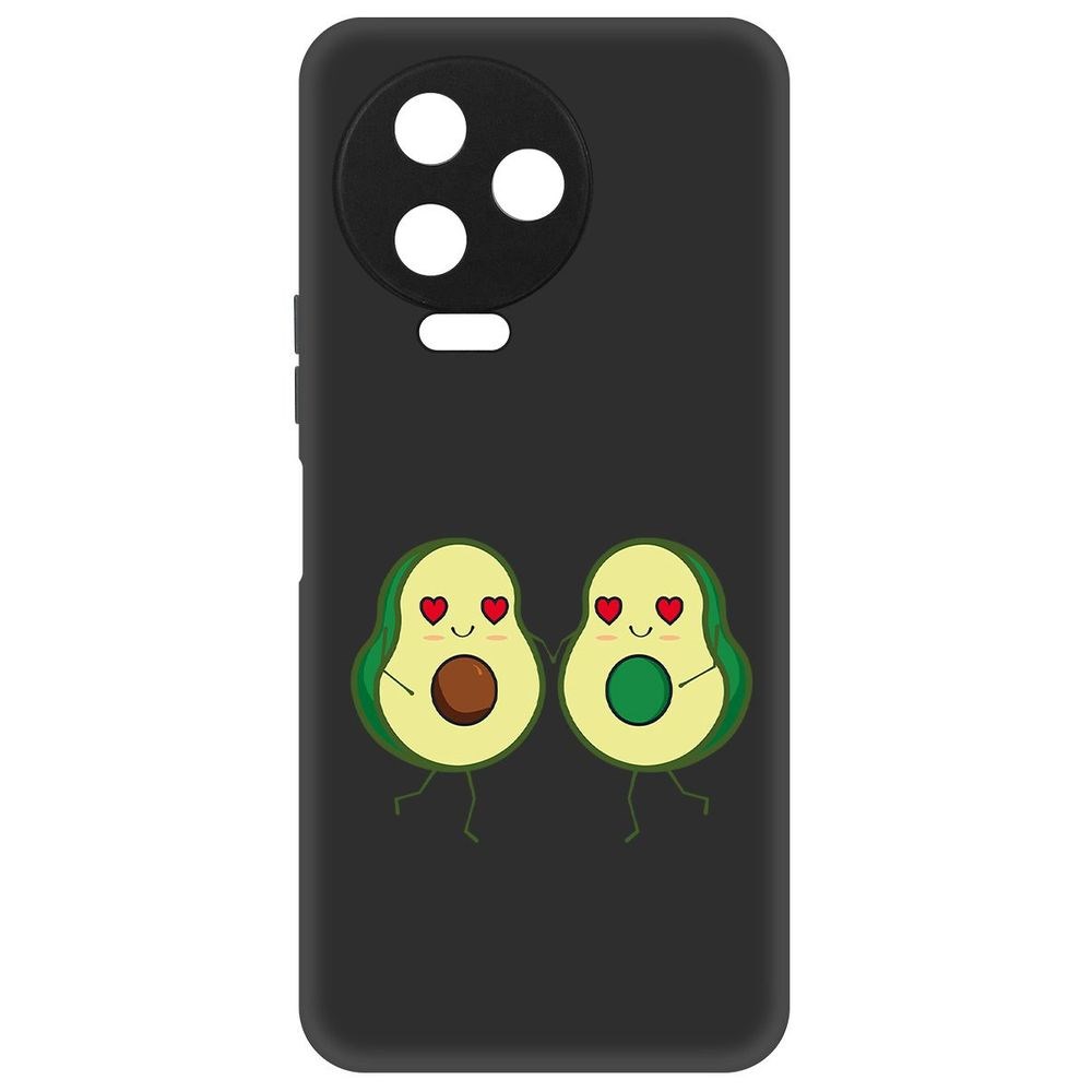 

Чехол-накладка Софт Авокадо Пара для Infinix Note 12 Pro, Черный
